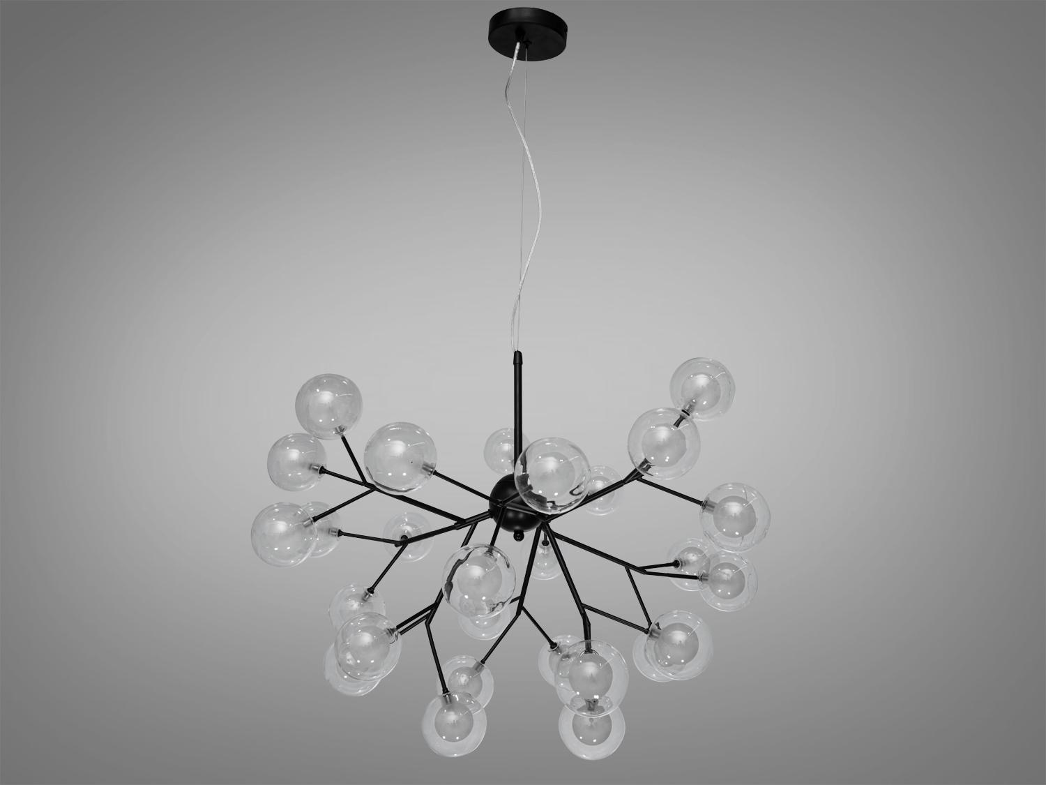 Люстра подвесная Светлячок 27 ламп Черный (887-27B BK) - фото 1 Люстра подвесная Светлячок 27 ламп Черный (887-27B BK) - фото 1