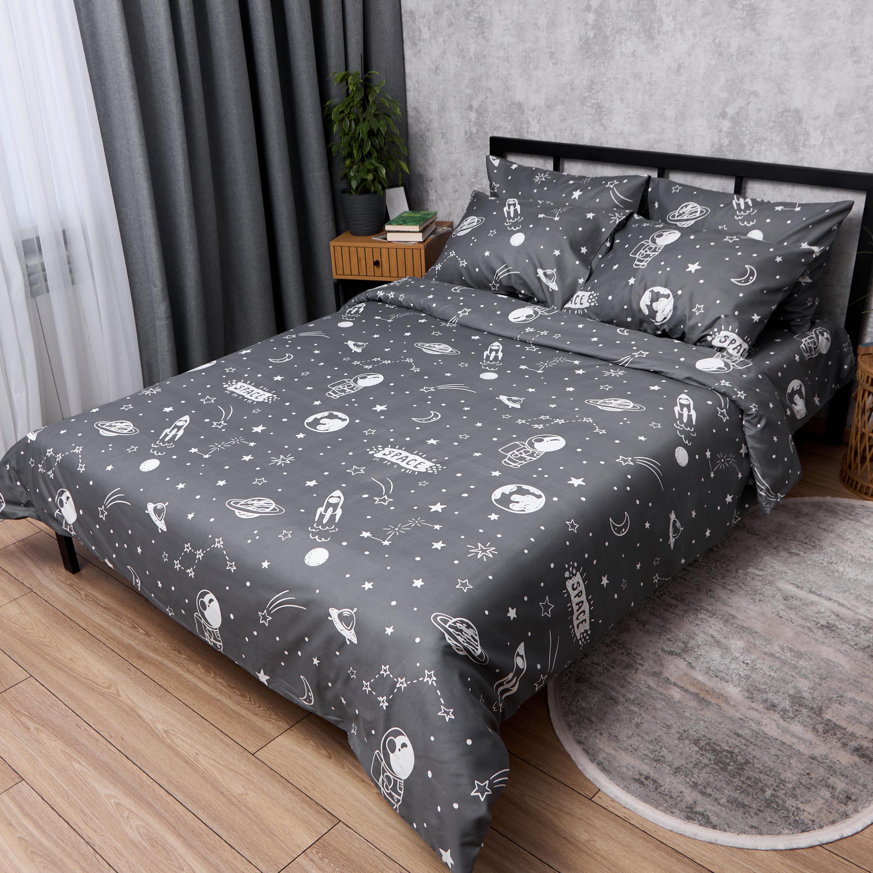 Комплект постельного белья Moon&Star Микросатин Premium Star Voyage полуторный 143х210 см наволочки 2 шт. 70х70 см (MS-820016362)