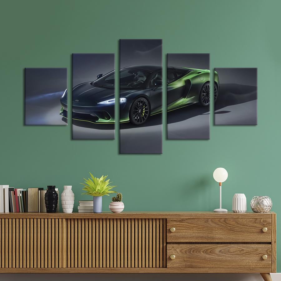 Картина на холсте McLaren GT Verdant Theme в цвете хамелеон 162x80 см (1358-52)