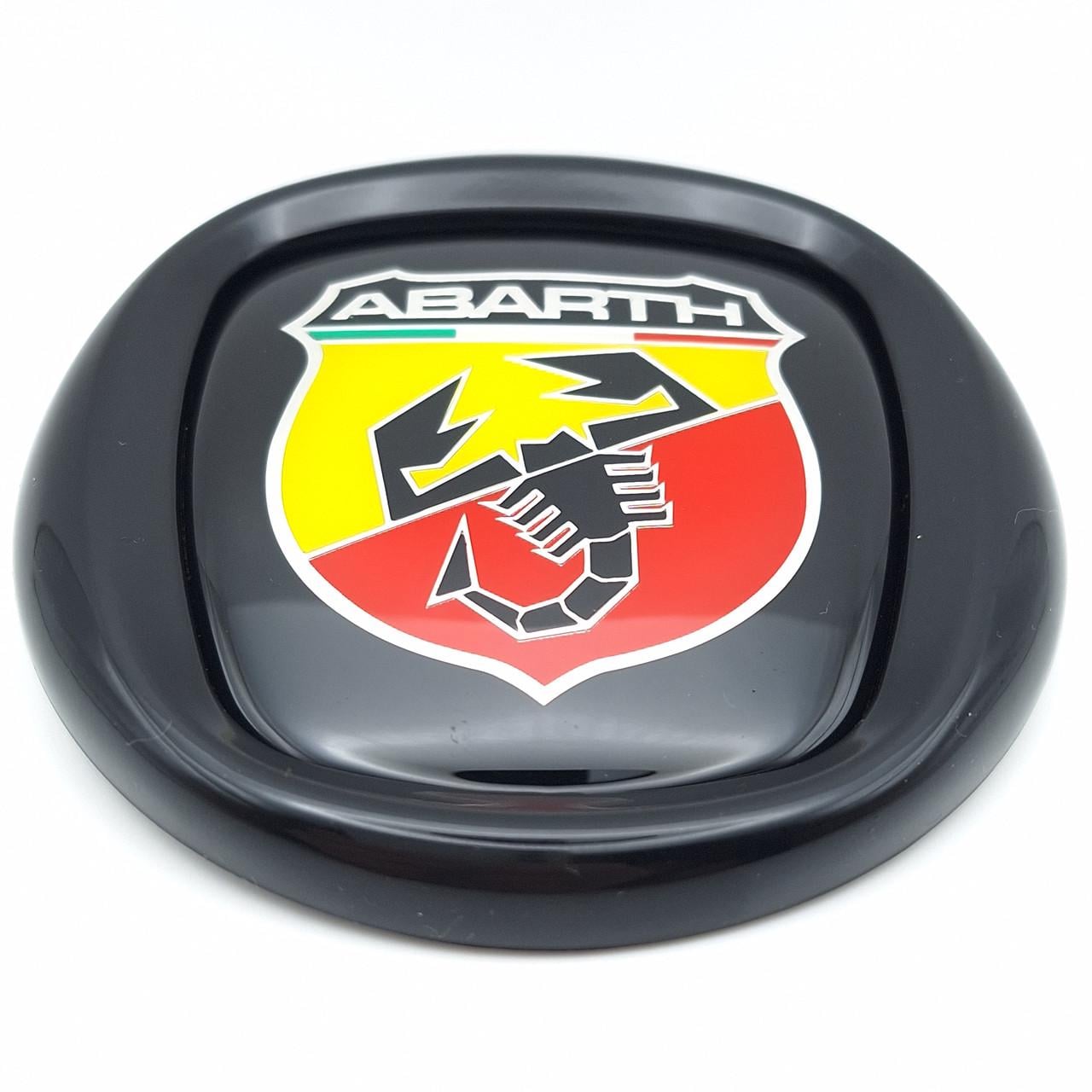 Эмблема Fiat Abarth 95 мм передняя Черный глянцевый (2471262251)