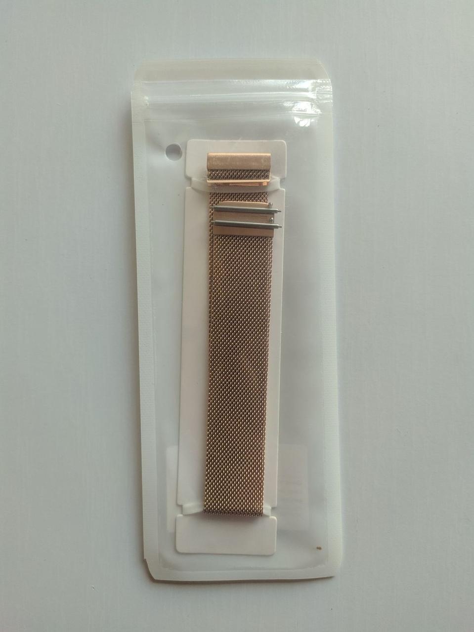 Ремешок для смарт-часов Mijobs миланская петля металлический 22 мм Золотой/Розовый (1607P) - фото 2 Ремешок для смарт-часов Mijobs миланская петля металлический 22 мм Золотой/Розовый (1607P) - фото 2