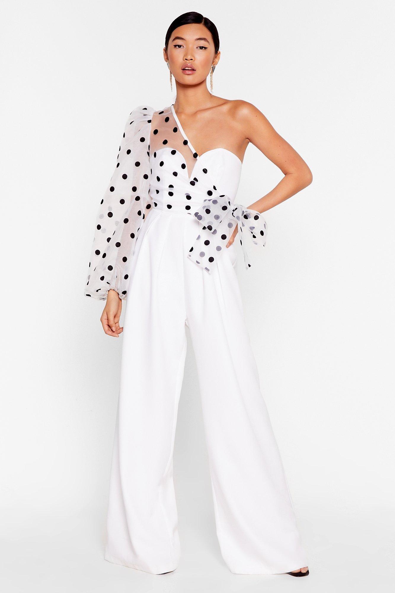 Комбинезон брючный Nasty Gal XS Белый (9877)