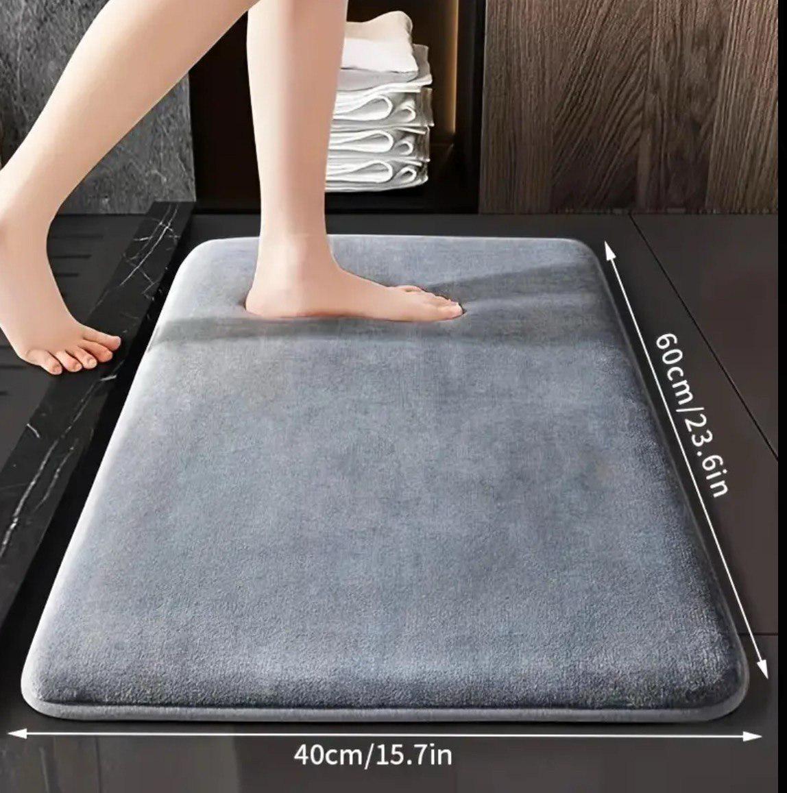 Килимок для ванної Smooth Premium Memory Foam 60х40 см Сірий (KMSmooth0002) - фото 4 Килимок для ванної Smooth Premium Memory Foam 60х40 см Сірий (KMSmooth0002) - фото 4