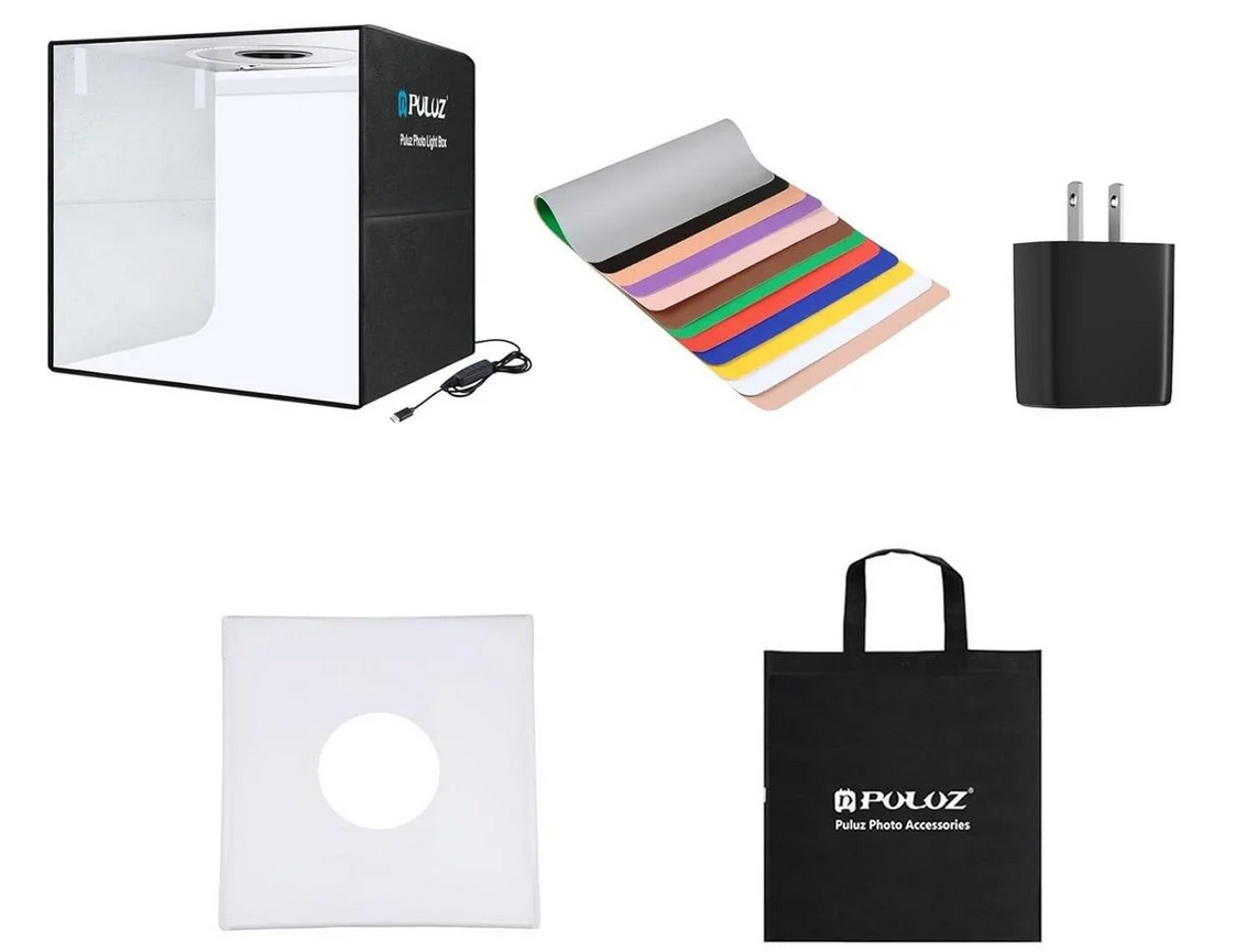 Лайтбокс PULUZ 50x50 см с 12 фонами