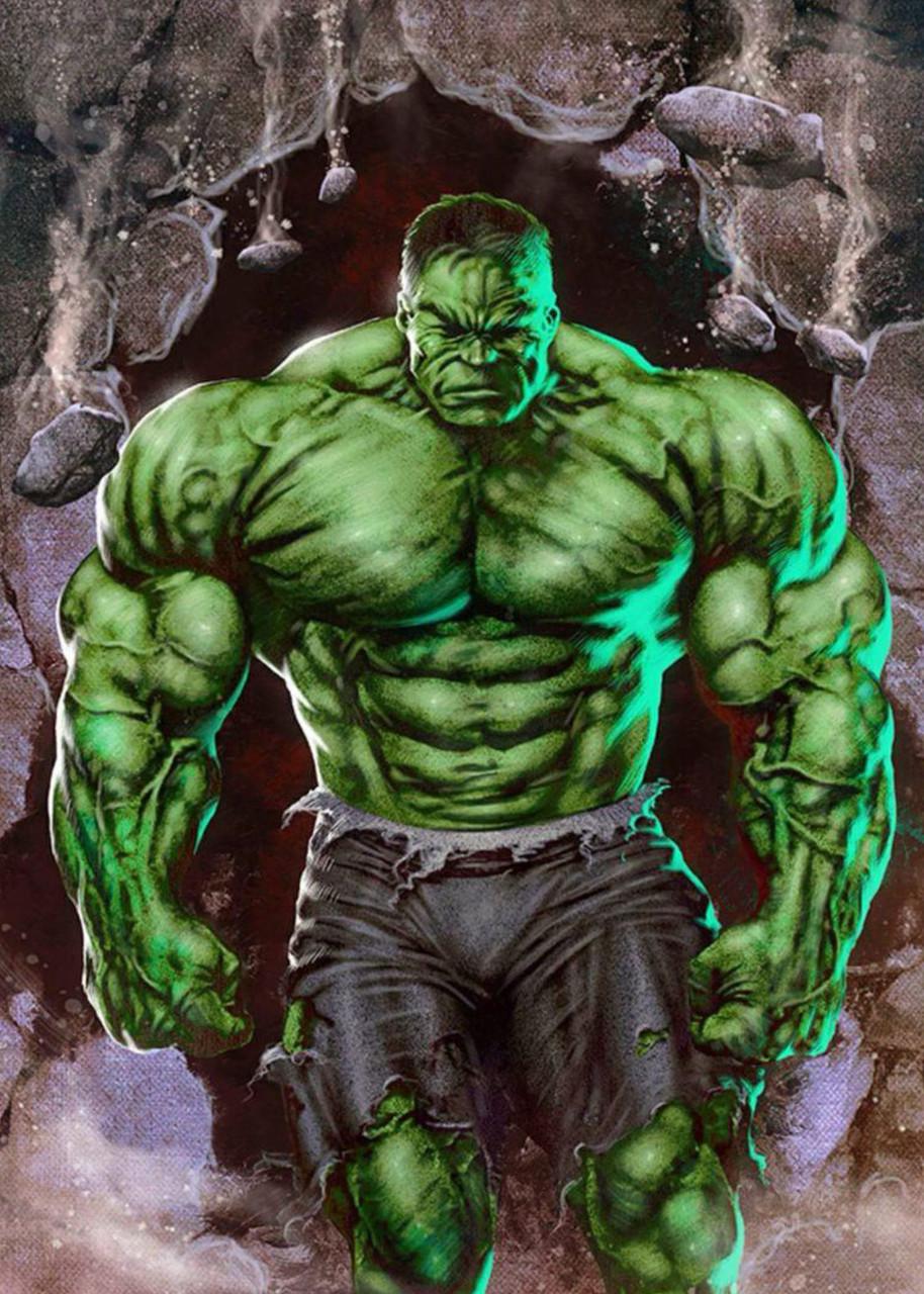 Картина постер Gee! Hulk Халк старая рисовка 40х60 см HK.09.017