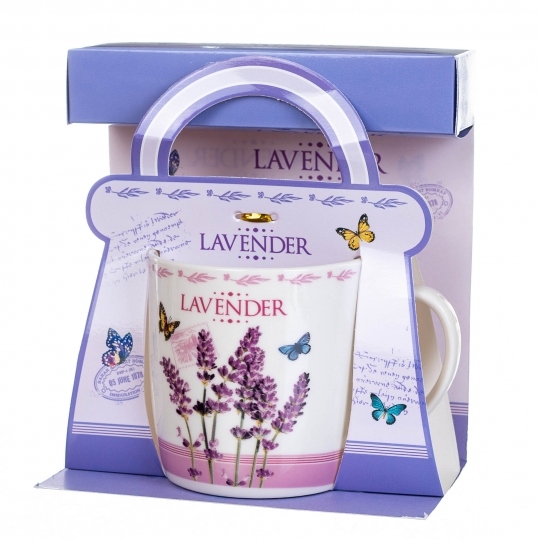 Чашка в коробке Веточка лаванды 250 мл (8201-029)3