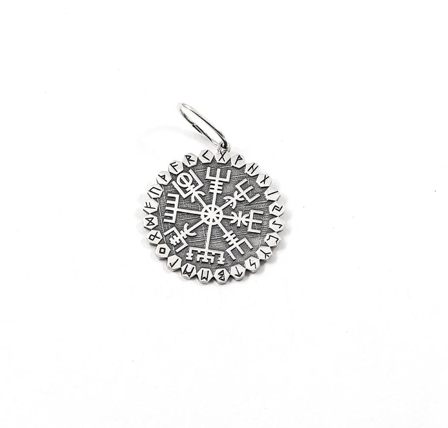 Кулон из серебра Maxi Silver 9650 Компас викингов Вегвизирь (89650)