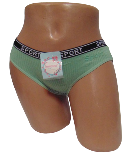 Трусы женские спортивные Kokowei 1943 рубчик L Зеленый (2061258424)