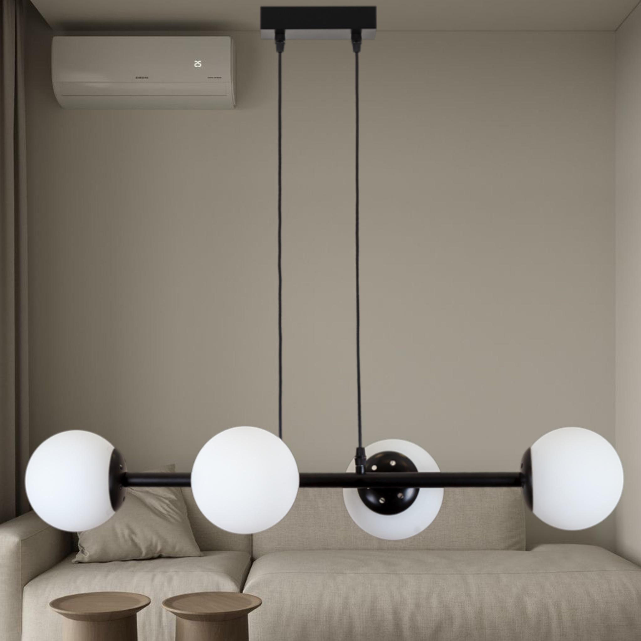 Люстра подвесная современная Modern Luxe (52-9909-4 BK+WH) - фото 2 Люстра подвесная современная Modern Luxe (52-9909-4 BK+WH) - фото 2