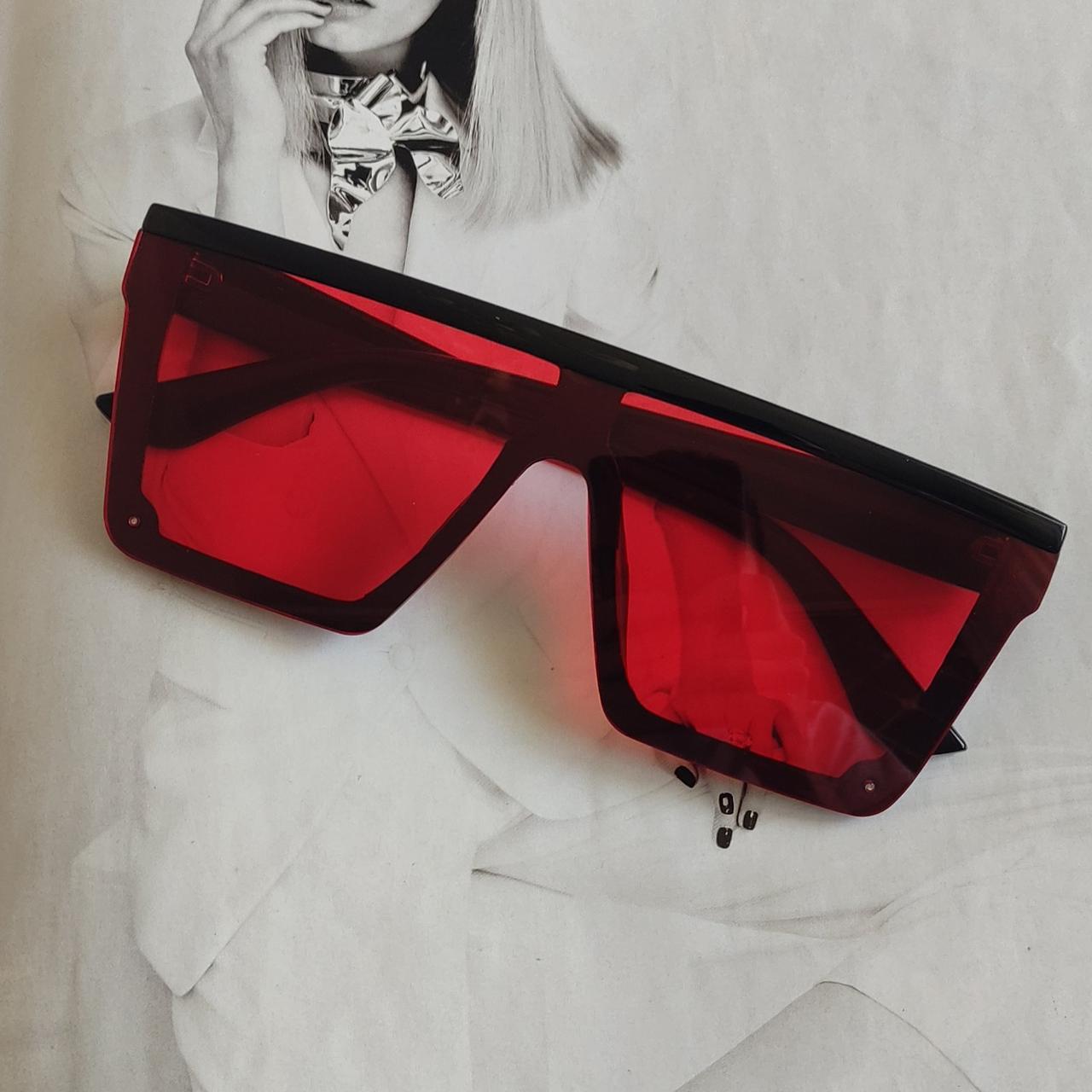 Солнцезащитные очки квадратные Красный (14604)