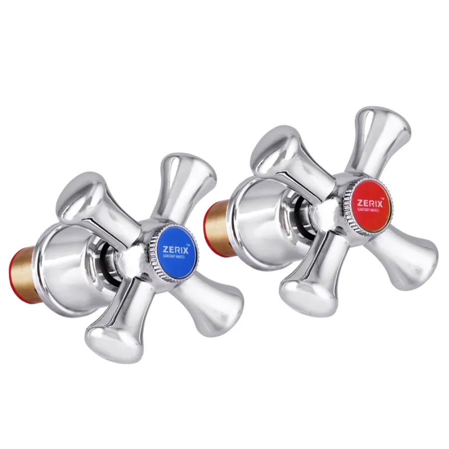 Ручки для смесителя Zerix SET-A827 с кран буксами/керамика (ZX2953)