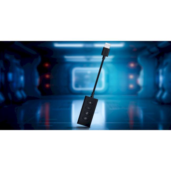 Наушники игровые с микрофоном Hator Hypergang 2 USB 7.1 ведущие 3,5 мм jack 1 м Черный (HTA-940) - фото 5