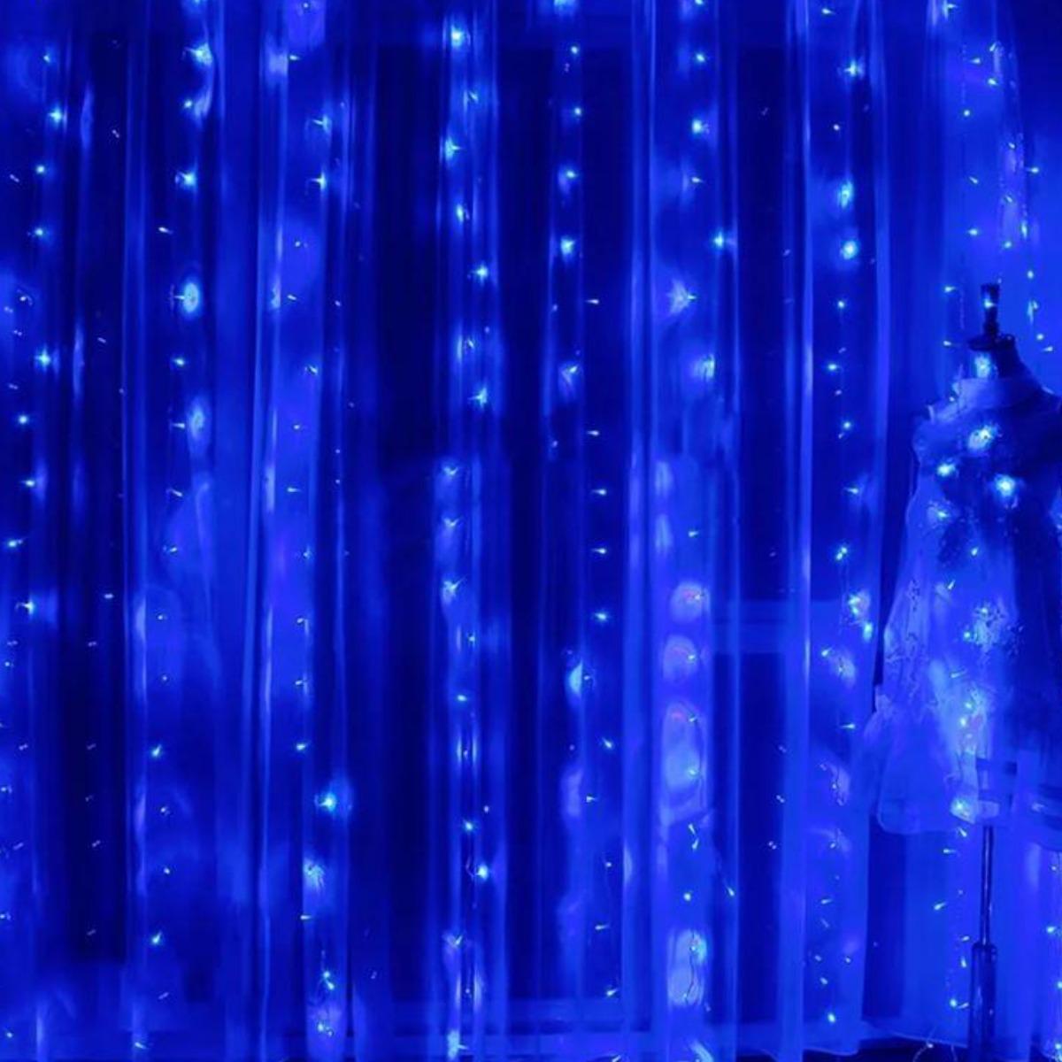 Гирлянда Штора на окно Xmas 3х3 м Синий (7913) Гирлянда Штора на окно Xmas 3х3 м Синий (7913)