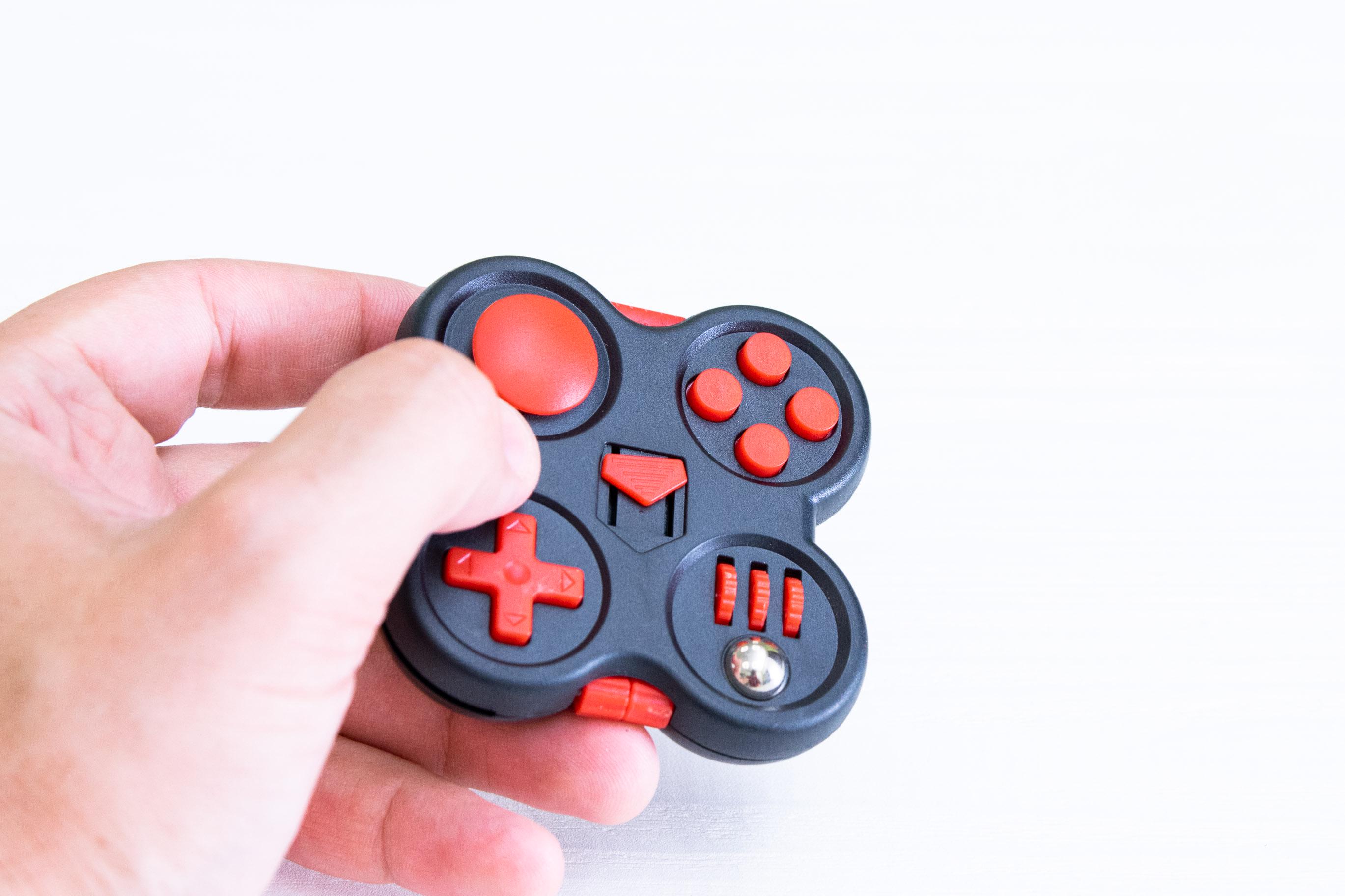 Джойстик антистрес Fidget Pad Чорний/Червоний (2439108) - фото 4