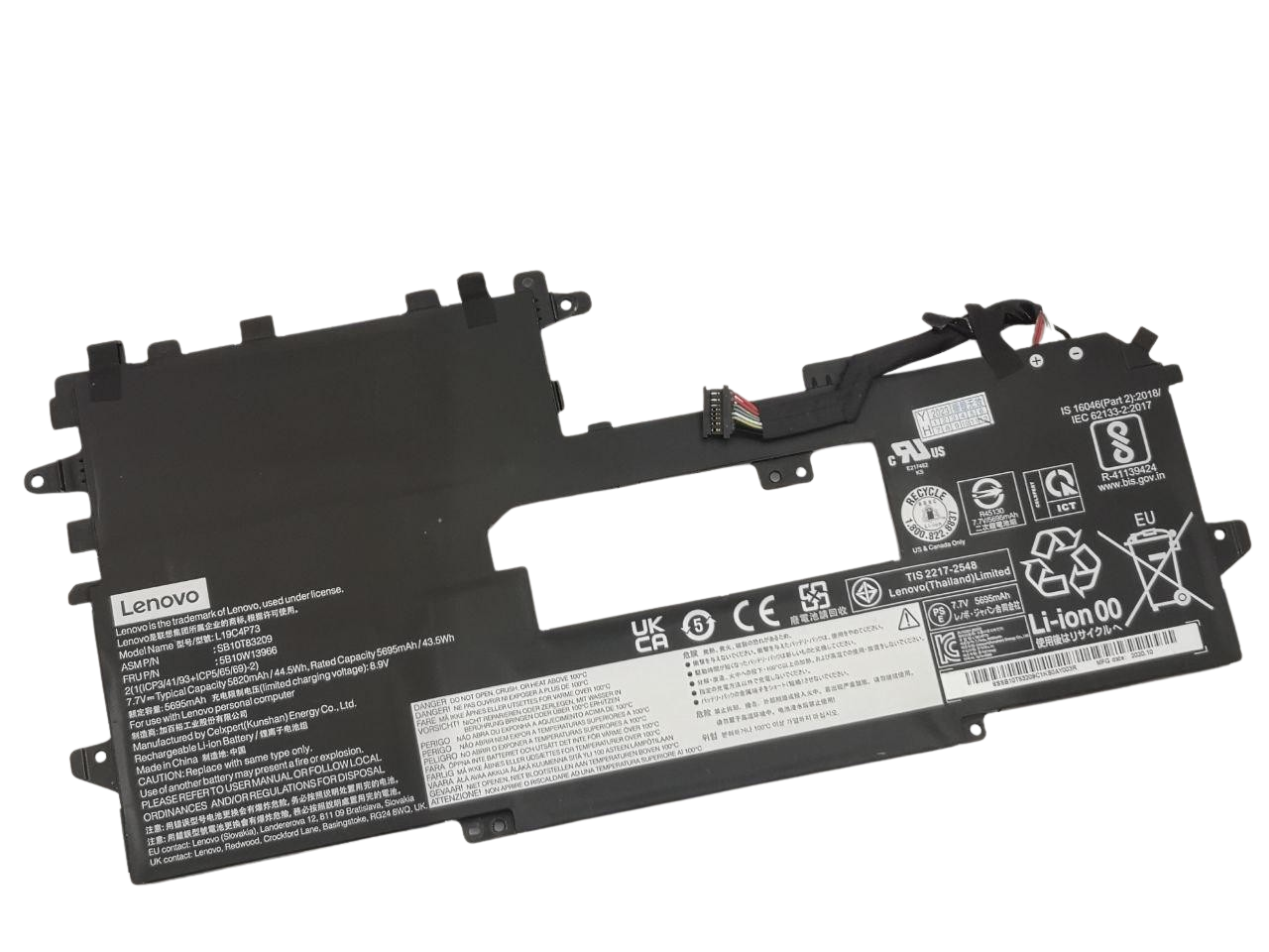 Аккумулятор для Lenovo ThinkPad X1 Titanium Yoga Gen 1/5B10W13965/SB10T83209/L19C4P73 5695 mAh 44,5Wh (22007795)
