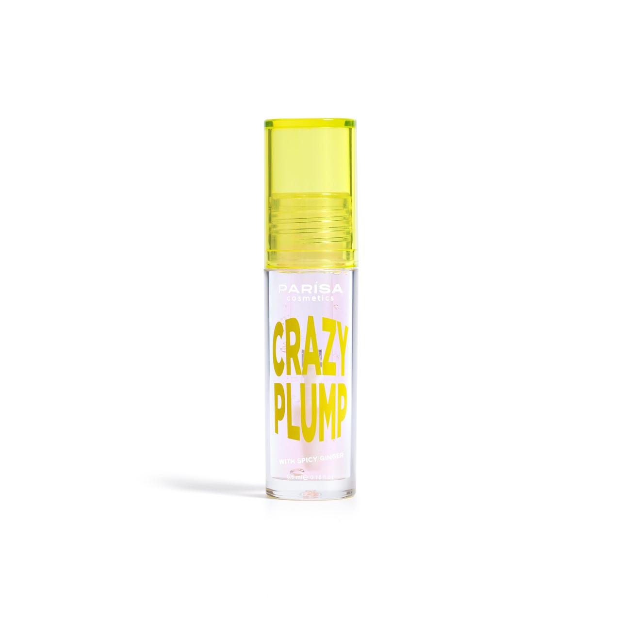 Блиск-плампер для губ PARISA COSMETICS Lipgloss Crazy Plump №101 Clear plump