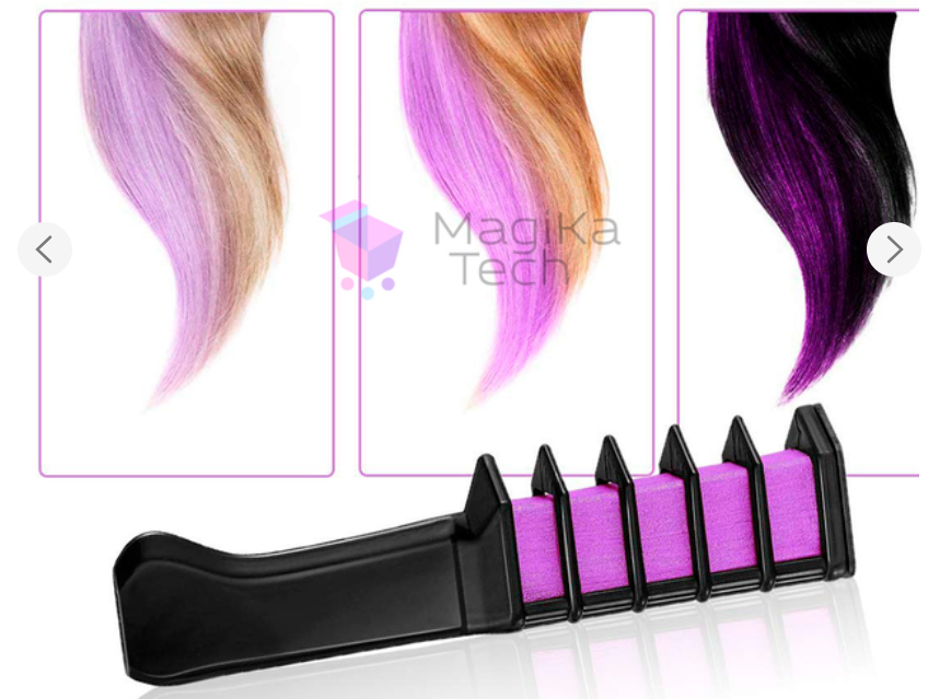 Набір крейди для фарбування волосся Hair chalk 6 шт. Різнокольоровий - фото 2 Набір крейди для фарбування волосся Hair chalk 6 шт. Різнокольоровий - фото 2