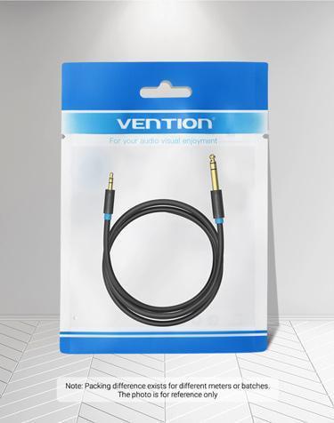 Кабель Vention 6.5 мм Jack-3.5 мм minijack HiFi стерео AUX на 6.35 мм TRS 3 м Чорний (BABBI) - фото 15 Кабель Vention 6.5 мм Jack-3.5 мм minijack HiFi стерео AUX на 6.35 мм TRS 3 м Чорний (BABBI) - фото 15