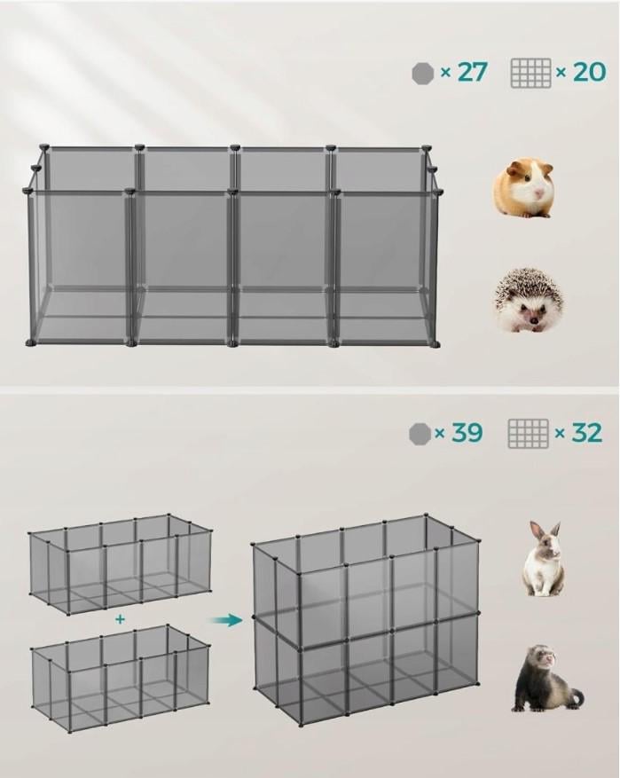 Вольєр для вигулу дрібних тварин 12x63x42 см - фото 5