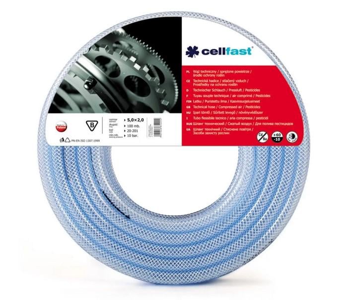Шланг технічний Cellfast 10х2 мм 50 м (ПР 20-274) Шланг технічний Cellfast 10х2 мм 50 м (ПР 20-274)