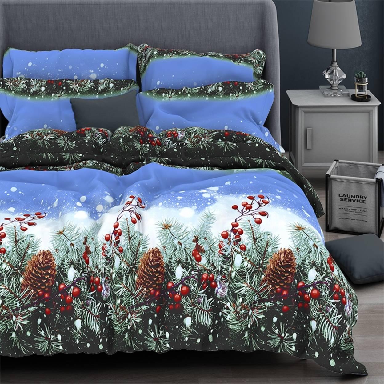 Комплект постельного белья новогодний Gold Lux двуспальный бязь 180х220 см (29739524)