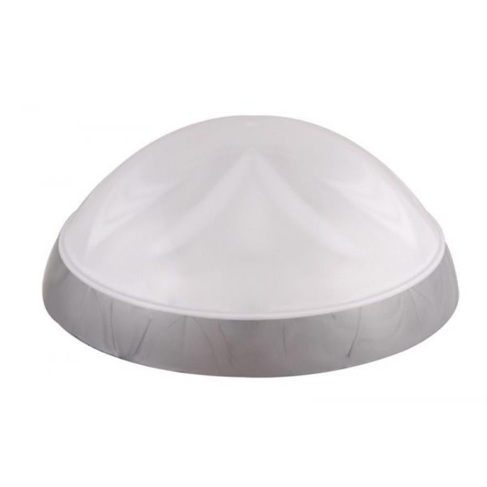 Настенно-потолочный светильник круглый ERKA 1126-SB E27 IP20 Серебряный/Белый (27551208)