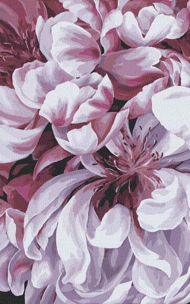 Картина по номерам Идейка Цветы Магия пионов 4 25х40 см в термопакете (KHO3138)