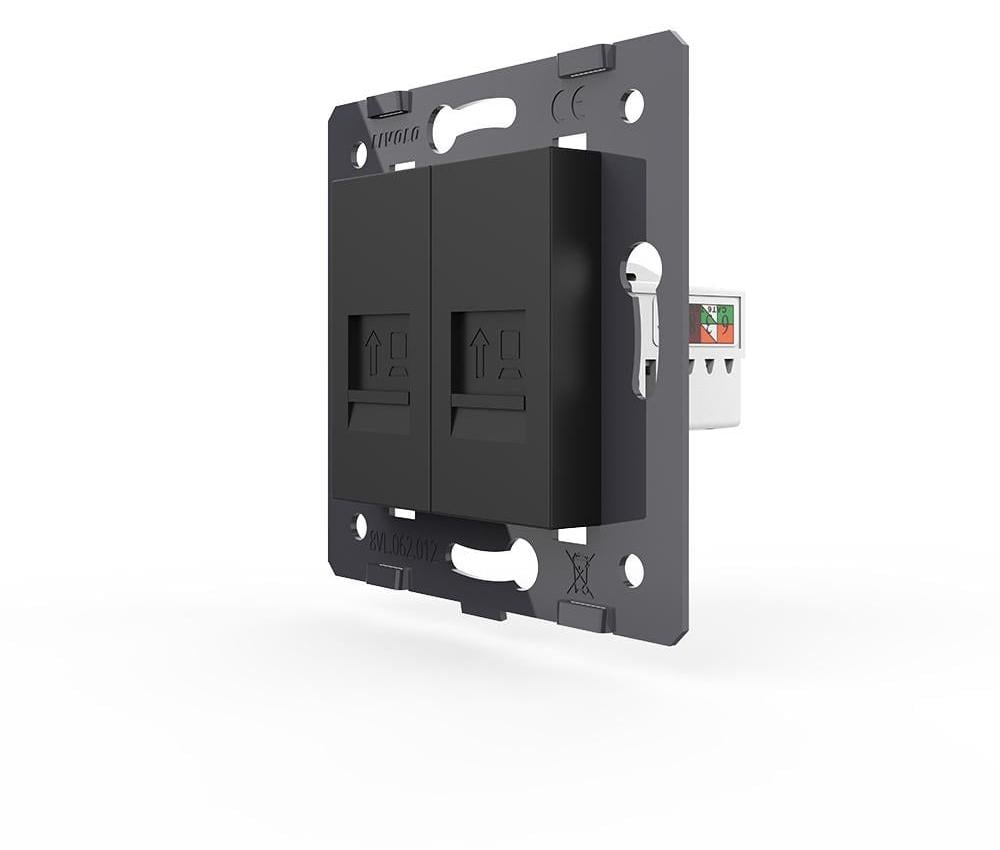 Розетка комп’ютерна подвійна LIVOLO RJ-45 настінна дизайнерська Чорний (VL-FCCP/FCCP-2BP) Розетка комп’ютерна подвійна LIVOLO RJ-45 настінна дизайнерська Чорний (VL-FCCP/FCCP-2BP)
