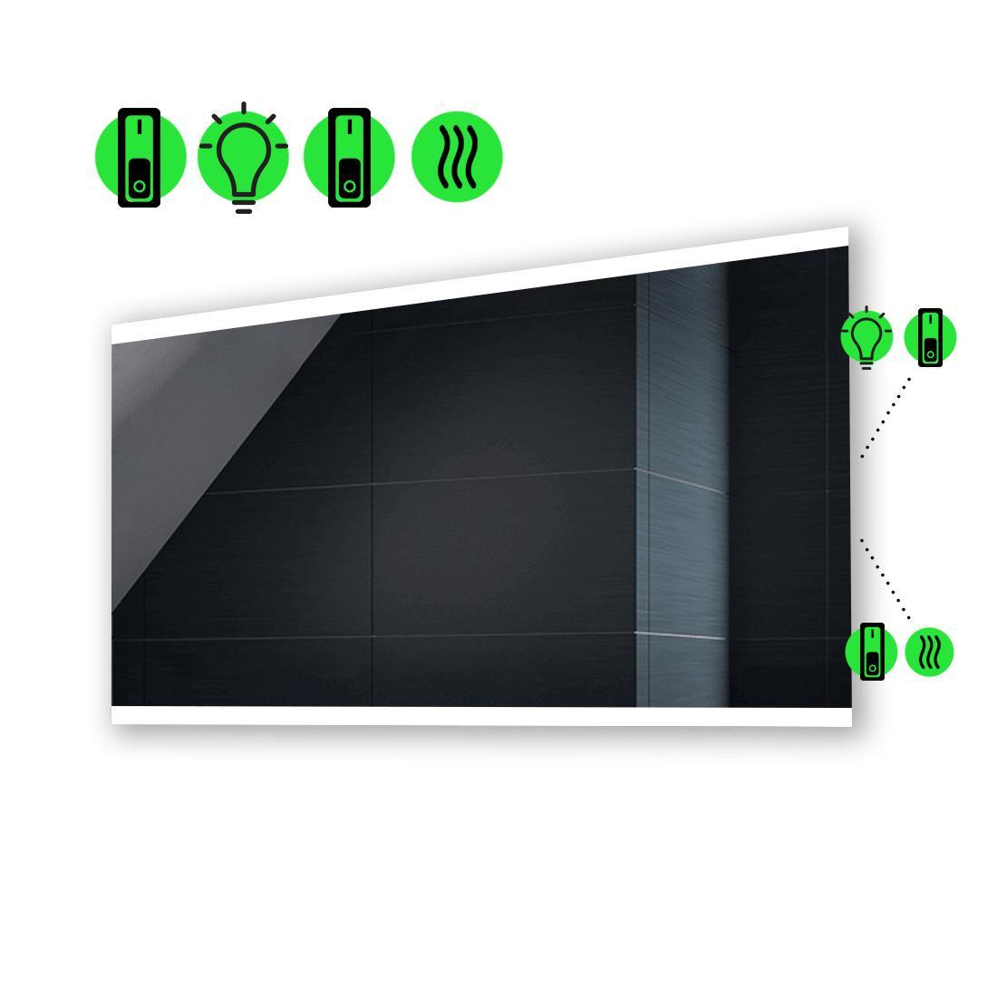 Зеркало Ines LED с подогревом и двумя механическими выключателями 120x80 см (13498283) Зеркало Ines LED с подогревом и двумя механическими выключателями 120x80 см (13498283)