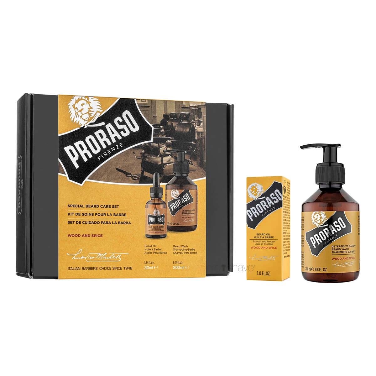 Подарочный набор для бороды Proraso Special Beard Care Set Wood & Spice (ПР114)