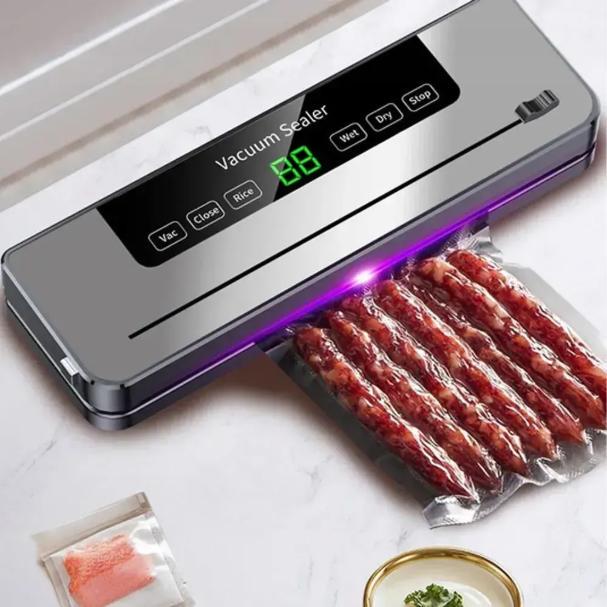 Вакуумный упаковщик для продуктов FKJ-5100 с LED-дисплеем с резаком (DMC-SO-62)