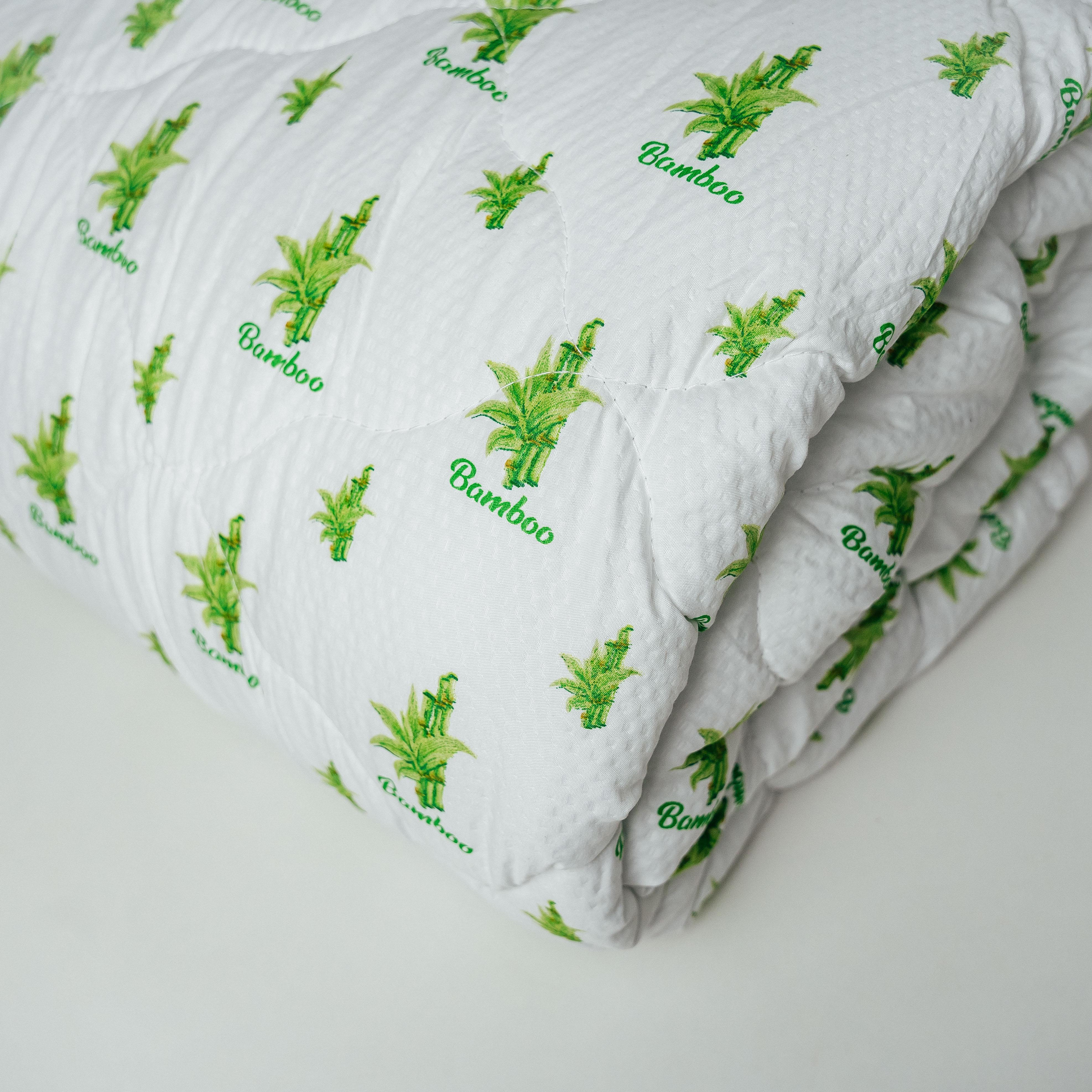 Одеяло 86852 бамбук летнее евро 195х215 см Белый (13381_8)