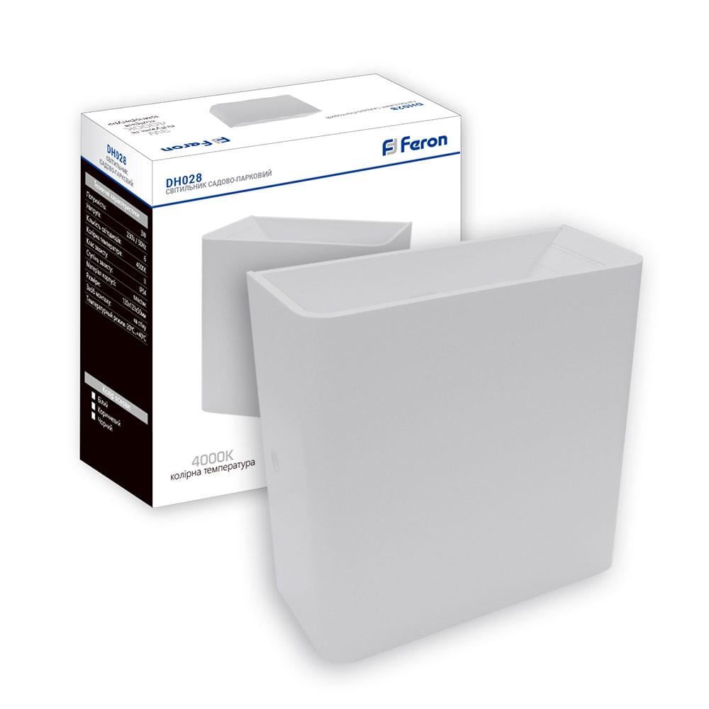 Светильник настенный светодиодный Feron DH028 архитектурный Белый