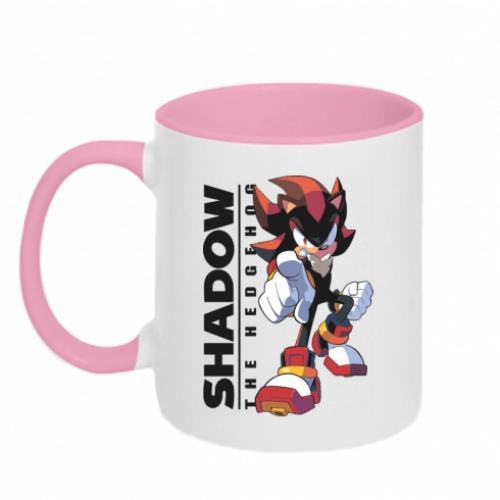 Чашка двухцветная Shadow the Hedgehog Соник 320 мл Белый с розовым (18054378-47-205341)