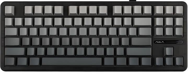 Клавиатура беспроводная AULA F87 PRO и наклейки/Bluetooth/RGB/игровая/Hot Swap/3 режима подключения Grey - фото 2