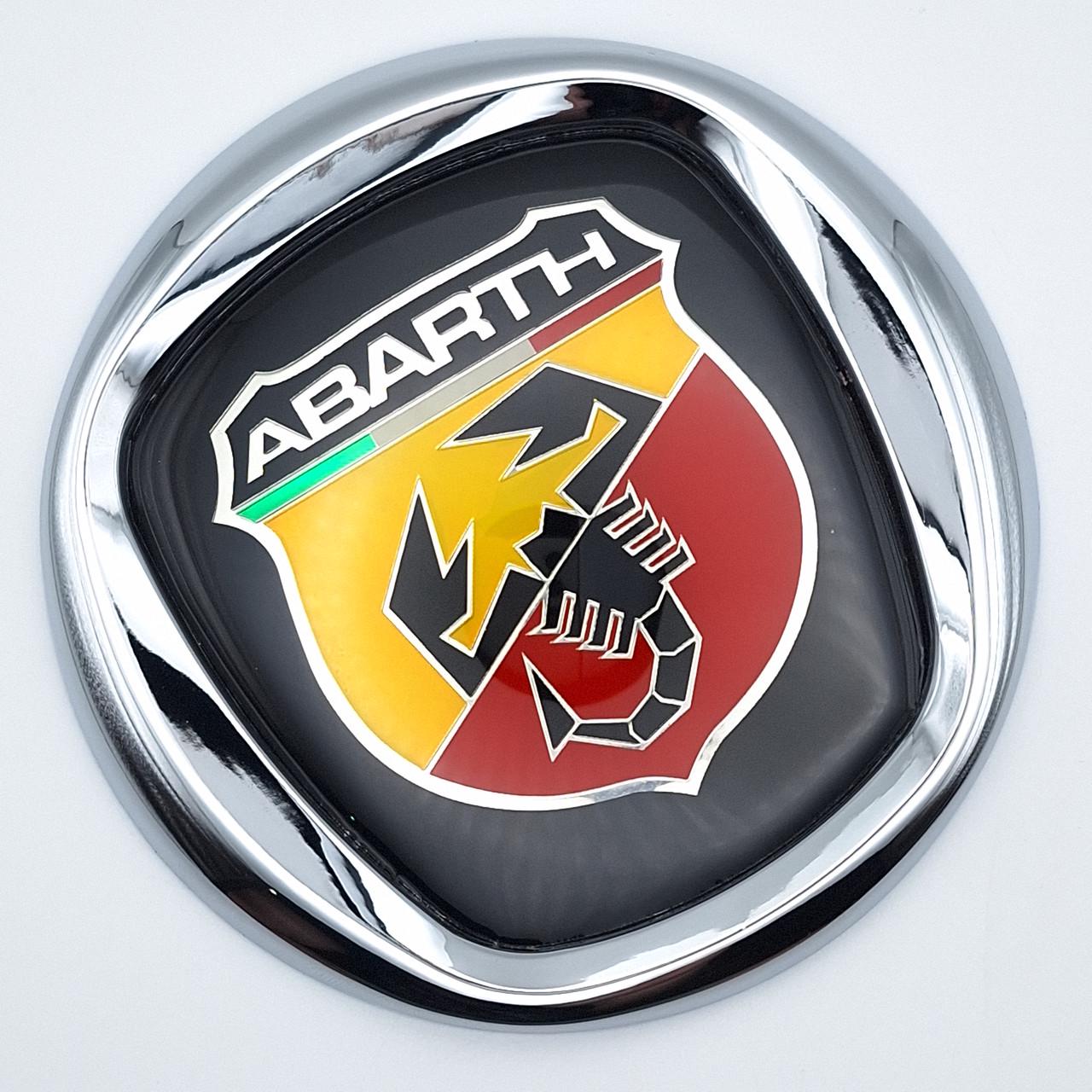 Эмблема Fiat Abarth 100 мм Хром глянцевый (830096T)