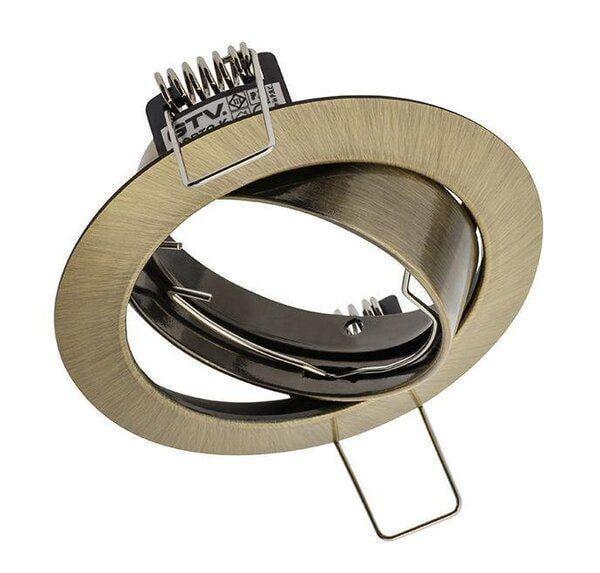 Корпус светильника точечного GTV PORTO K IP20 круглый с регулировкой угла рассеивания Медный