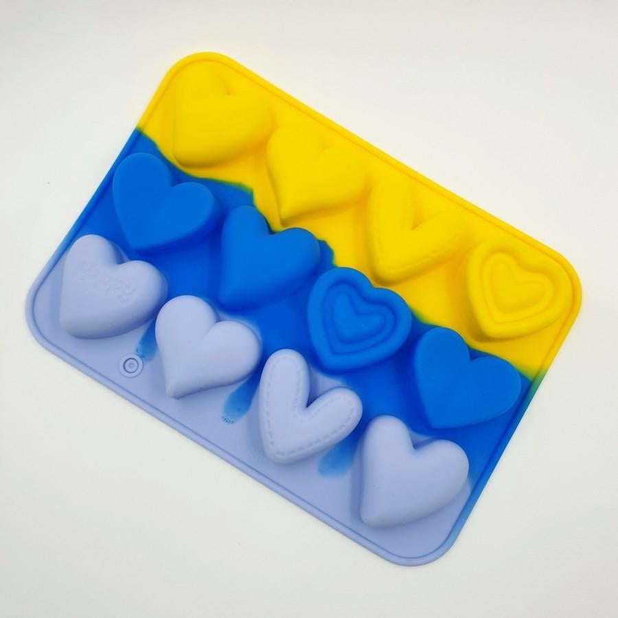 Форма для выпечки JSC 3869 Сердечки силиконовая 12 шт. (59786a3f) Форма для выпечки JSC 3869 Сердечки силиконовая 12 шт. (59786a3f)
