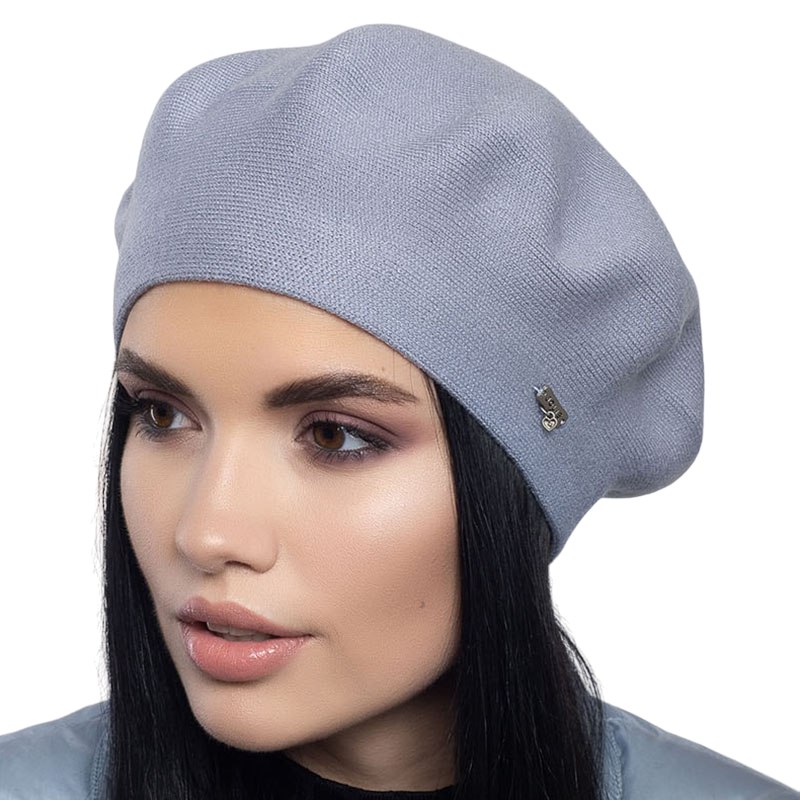 Берет женский Leks Клеопатра двойной шерстяной Металл (129036)