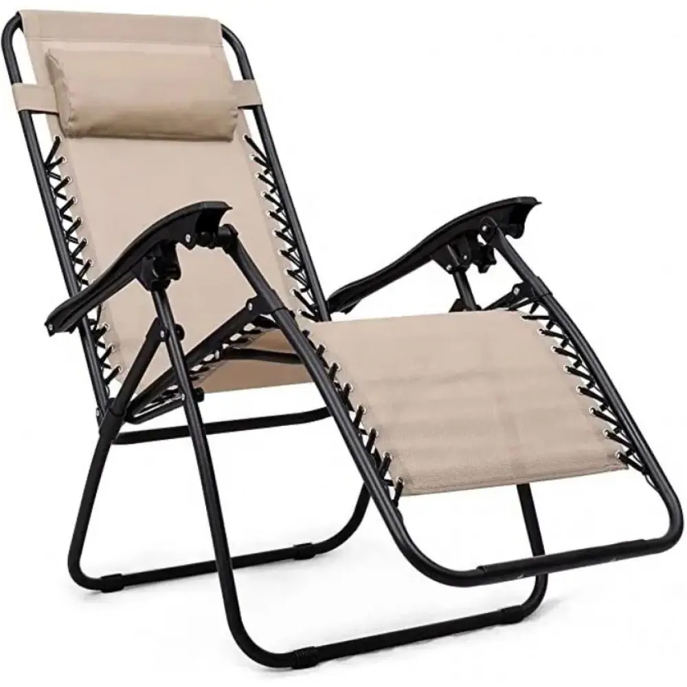 Шезлонг лежак Bonro СПА-167A Бежевый (70000033)