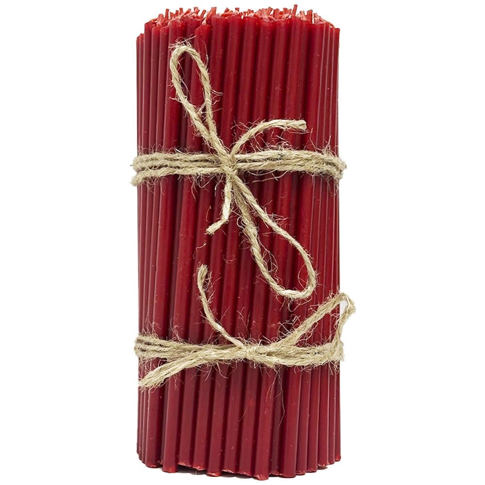 Свічки воскові 75% №60 1 кг 19 см 150 шт. Червоний (060СК1)