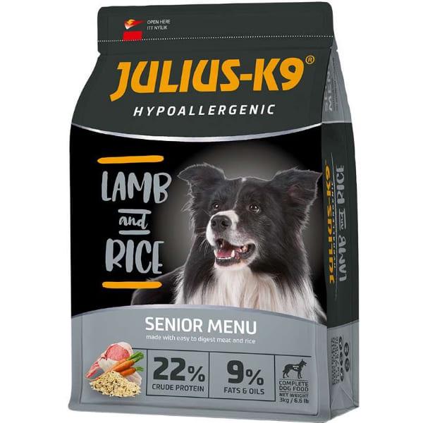 Корм для старших собак JULIUSК-9 Senior Lamb&Rice гипоаллергенный 3 кг (000019783)