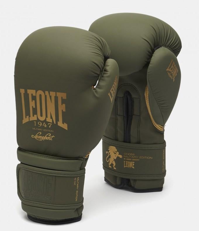 Боксерские перчатки Leone Mono Military 12 унций (500119)