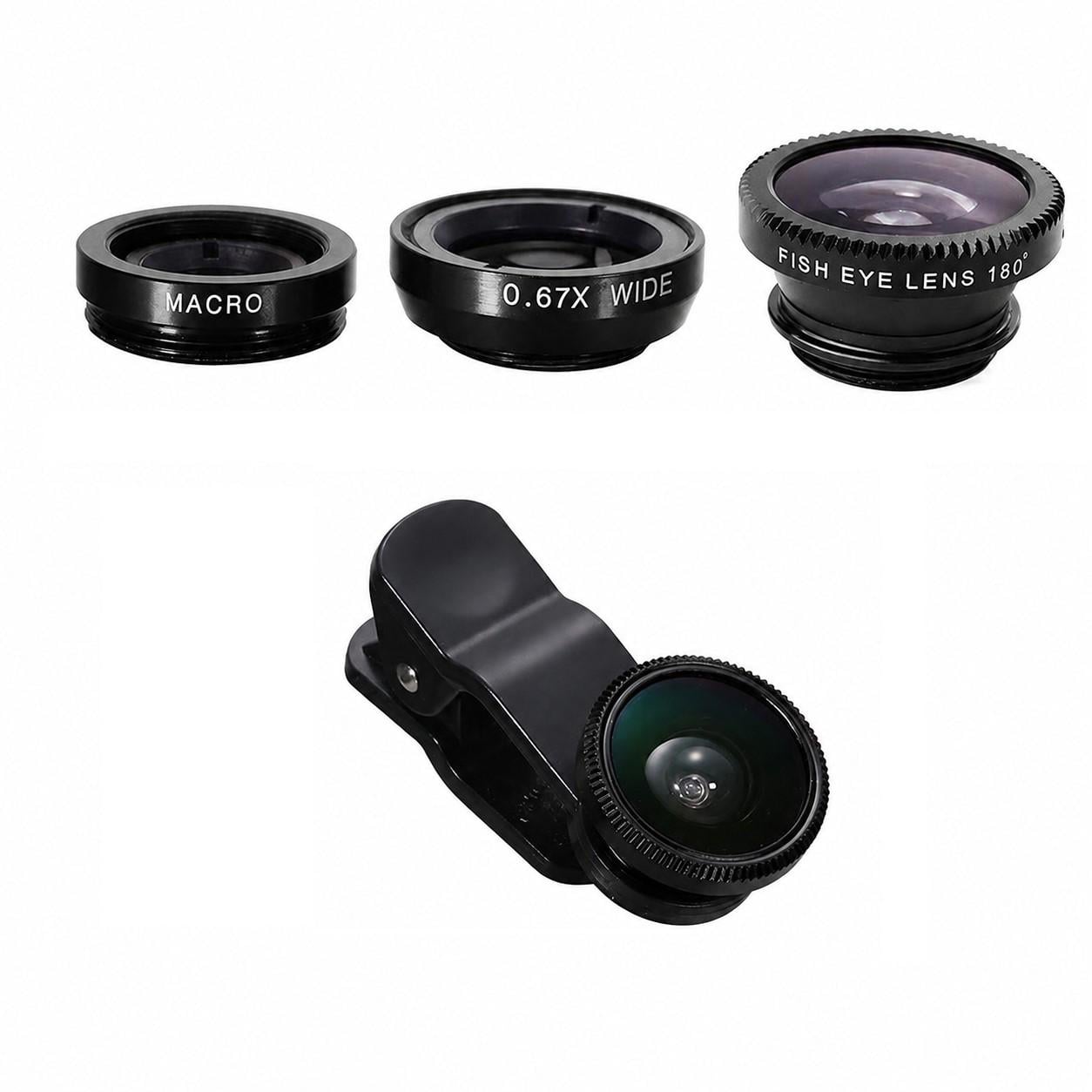 Набор объективов для телефона Fisheye/macro/wide NanoPic 3 шт. (998237392) Набор объективов для телефона Fisheye/macro/wide NanoPic 3 шт. (998237392)