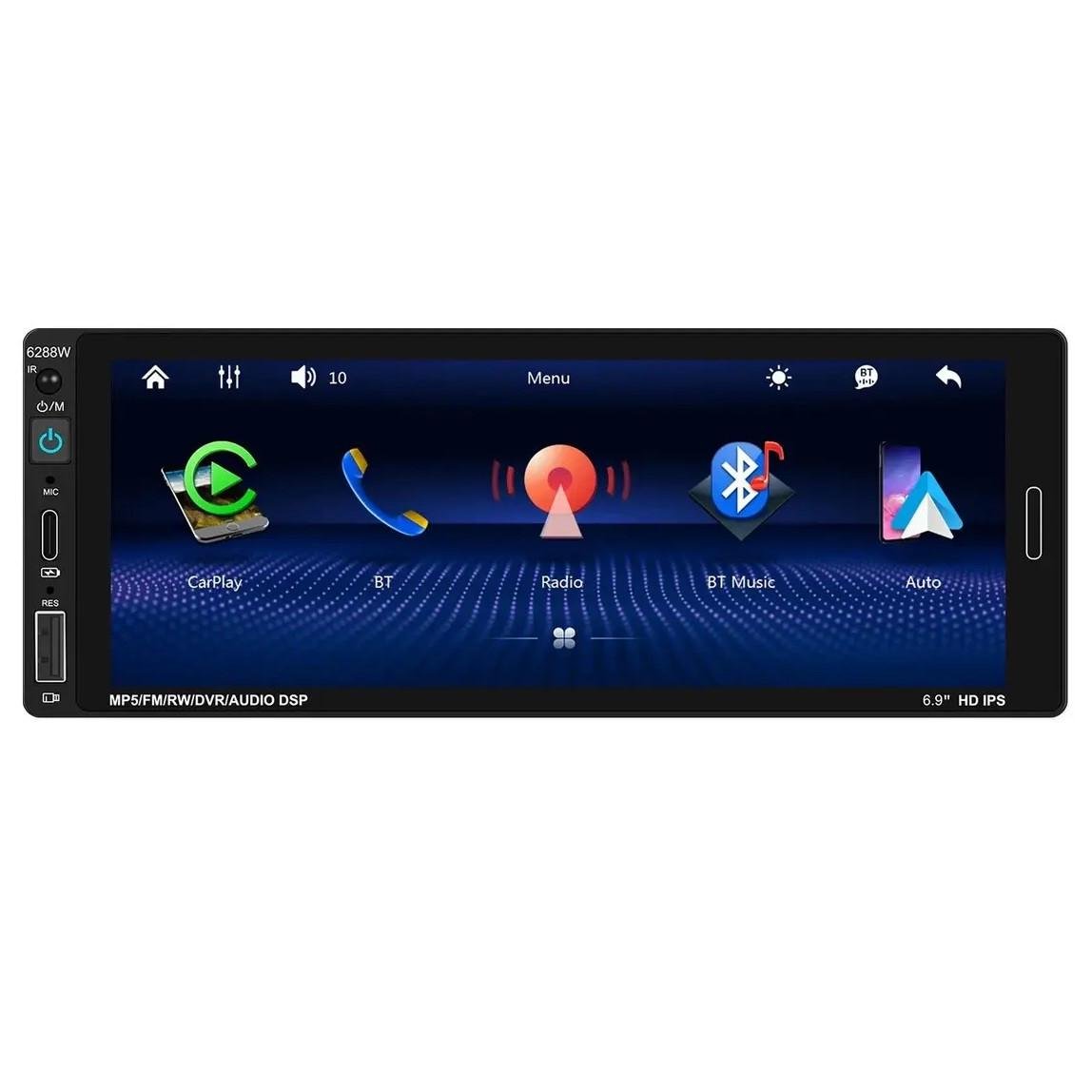 Автомагнитола Rias 6288A 1din 6,9" 2/32GB GPS/WiFI/USB/Bluetooth Android 13 4х60W (3_04522) - фото 2