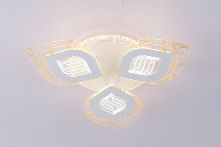 Люстра потолочная светодиодная Valeso V K29112-3+1 WT с пультом 92W (00000140430)