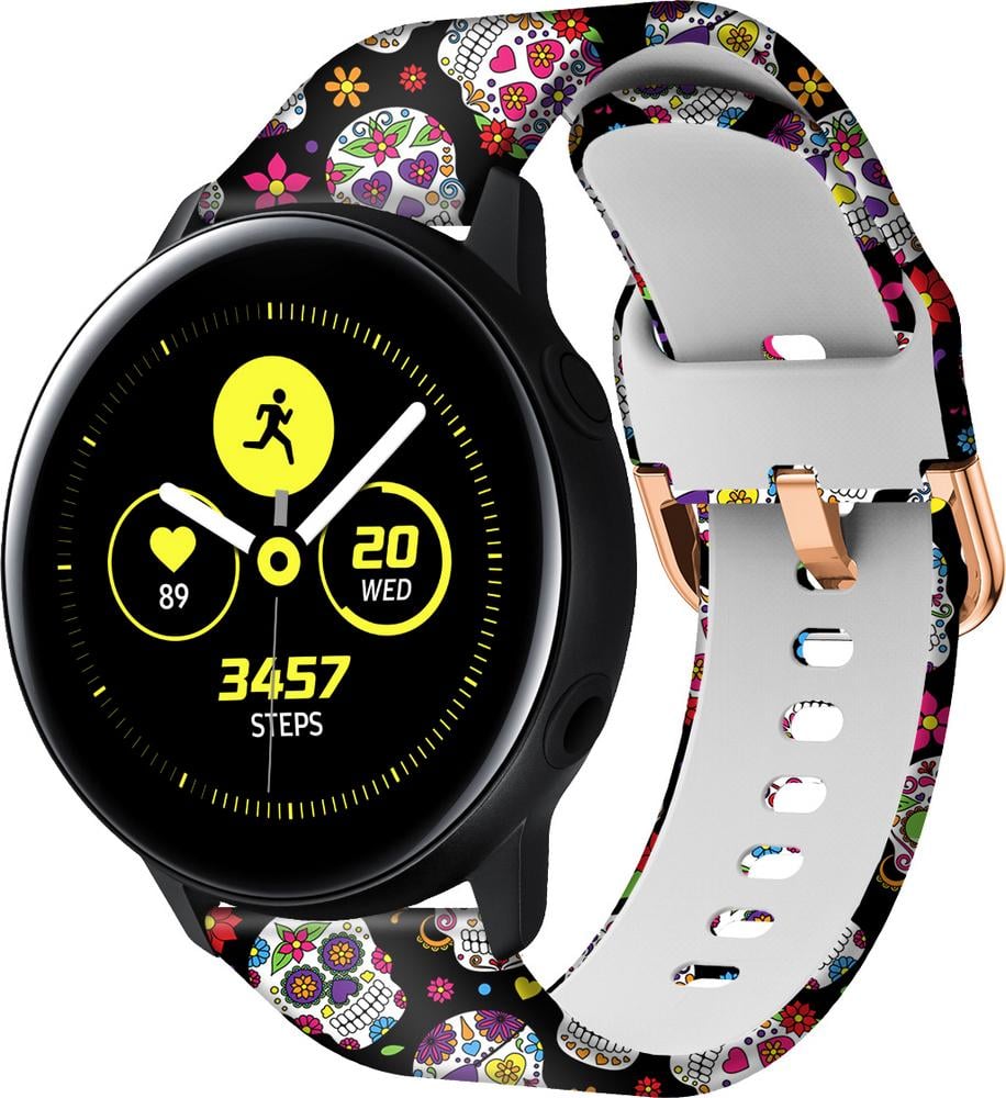 Ремешок Colorful для Galaxy Watch Active Skull (28423)