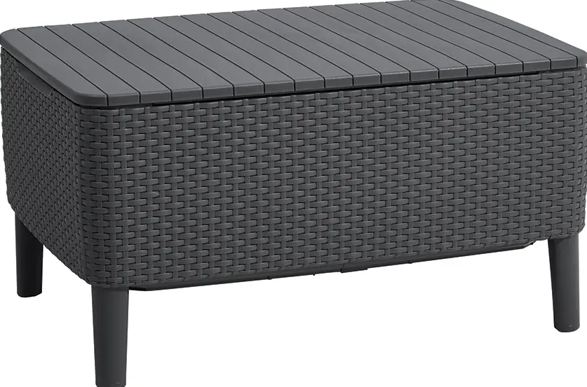 Стол-ящик садовый Keter Salemo Table Графитовый (244102)
