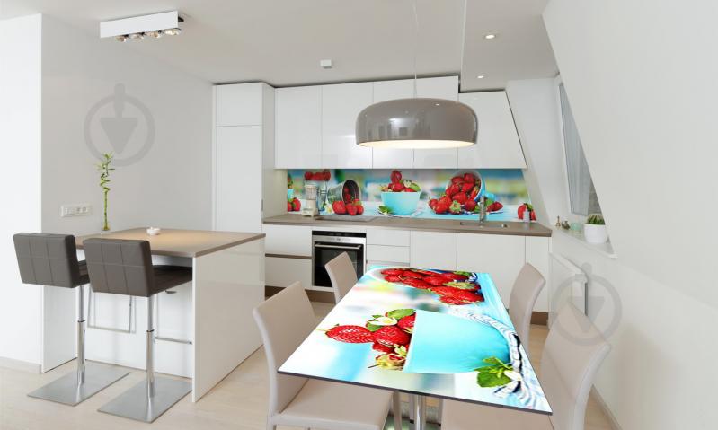 Наклейка виниловая на стол Zatarga «Земляника» 600х1200 мм Z180774st