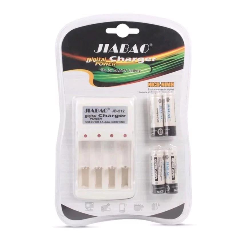 Зарядное устройство для батареек Jiabao Charger JB-212 с 4-мя батарейками (1571842214)